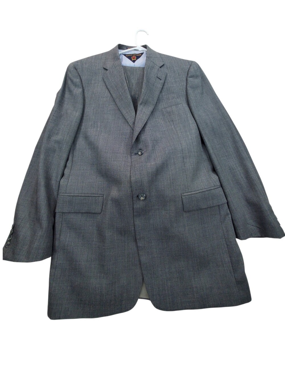 Tommy Hifiger Classic Men's Gray Two-Button Blazer